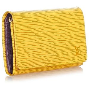 Louis Vuitton yellow epi wallet